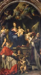The Virgin Enthroned between Saints Carlo Borromeo and Ignatius of Loyola, c.1685